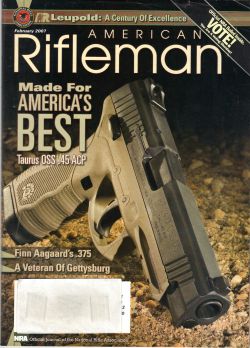 Vintage American Rifleman Magazine - February, 2007 - Very Good Condition