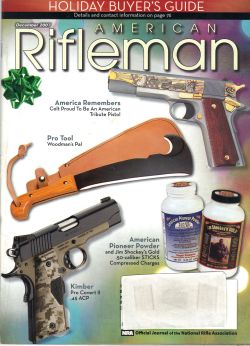 Vintage American Rifleman Magazine - December, 2007 - Like New Condition