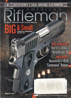 Vintage American Rifleman Magazine - February, 2008 - Very Good Condition