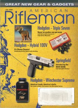 Vintage American Rifleman Magazine - July, 2008 - Like New Condition