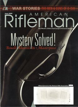 Vintage American Rifleman Magazine - June, 2009 - Very Good Condition