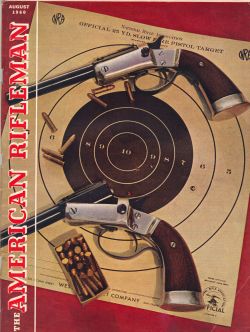 Vintage American Rifleman Magazine - August, 1960 - Very Good Condition