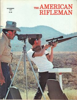 Vintage American Rifleman Magazine - November, 1974 - Very Good Condition