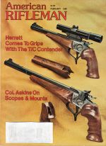 Vintage American Rifleman Magazine - February, 1980 - Very Good Condition