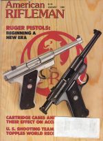 Vintage American Rifleman Magazine - January, 1982 - Very Good Condition