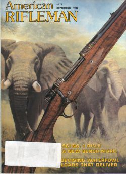 Vintage American Rifleman Magazine - September, 1982 - Very Good Condition