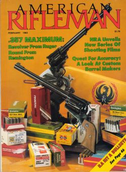 Vintage American Rifleman Magazine - February, 1983 - Very Good Condition