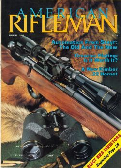 Vintage American Rifleman Magazine - March, 1983 - Very Good Condition