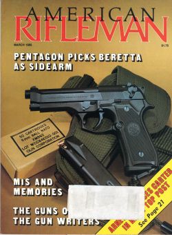 Vintage American Rifleman Magazine - March, 1985 - Very Good Condition
