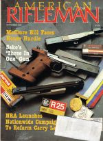 Vintage American Rifleman Magazine - September, 1985 - Very Good Condition