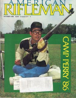 Vintage American Rifleman Magazine - October, 1986 - Very Good Condition