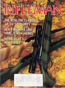 Vintage American Rifleman Magazine - November, 1986 - Very Good Condition