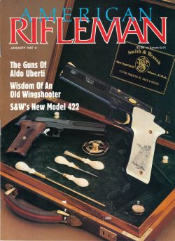 Vintage American Rifleman Magazine - January, 1987 - Very Good Condition
