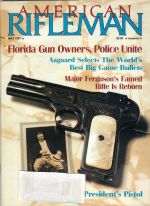Vintage American Rifleman Magazine - May, 1987 - Very Good Condition