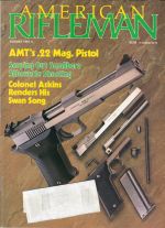 Vintage American Rifleman Magazine - August, 1987 - Very Good Condition