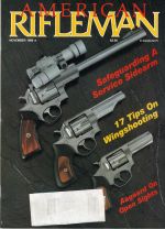 Vintage American Rifleman Magazine - November, 1988 - Very Good Condition