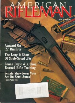 Vintage American Rifleman Magazine - June, 1989 - Very Good Condition