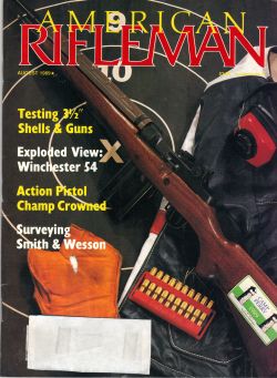 Vintage American Rifleman Magazine - August, 1989 - Very Good Condition