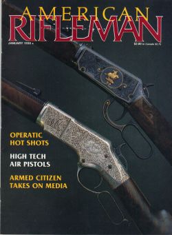 Vintage American Rifleman Magazine - January, 1990 - Very Good Condition