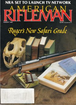Vintage American Rifleman Magazine - August, 1990 - Very Good Condition