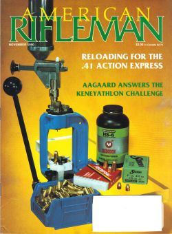 Vintage American Rifleman Magazine - November, 1990 - Very Good Condition