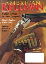 Vintage American Rifleman Magazine - December, 1990 - Very Good Condition