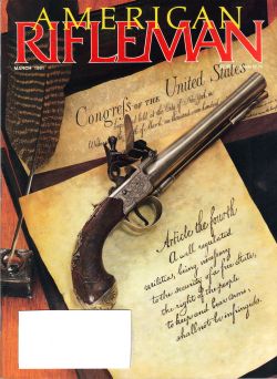 Vintage American Rifleman Magazine - March, 1991 - Very Good Condition