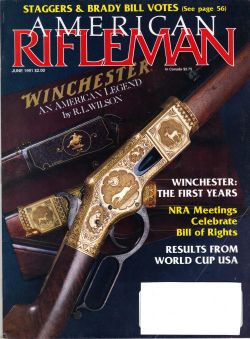 Vintage American Rifleman Magazine - June, 1991 - Very Good Condition