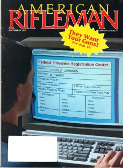 Vintage American Rifleman Magazine - September, 1991 - Very Good Condition
