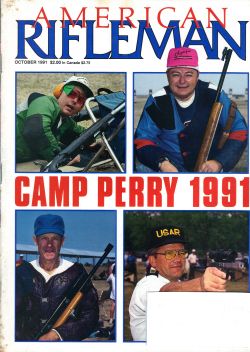 Vintage American Rifleman Magazine - October, 1991 - Very Good Condition