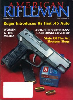 Vintage American Rifleman Magazine - November, 1991 - Very Good Condition