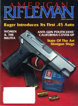Vintage American Rifleman Magazine - November, 1991 - Very Good Condition