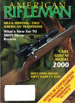 Vintage American Rifleman Magazine - April, 1992 - Very Good Condition