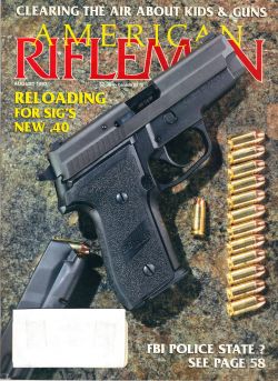 Vintage American Rifleman Magazine - August, 1993 - Very Good Condition