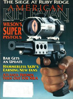 Vintage American Rifleman Magazine - November, 1993 - Very Good Condition