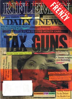 Vintage American Rifleman Magazine - January, 1994 - Very Good Condition