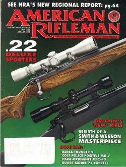 Vintage American Rifleman Magazine - January/February, 1995 - Very Good Condition
