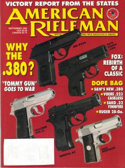 Vintage American Rifleman Magazine - September, 1995 - Very Good Condition