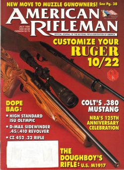 Vintage American Rifleman Magazine - July, 1996 - Very Good Condition