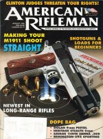 Vintage American Rifleman Magazine - August, 1996 - Very Good Condition