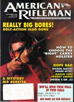 Vintage American Rifleman Magazine - September, 1996 - Very Good Condition