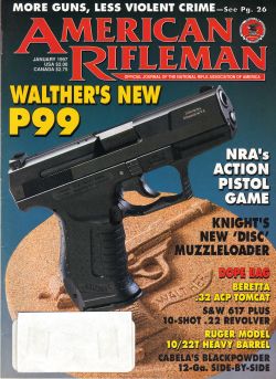 Vintage American Rifleman Magazine - January, 1997 - Very Good Condition