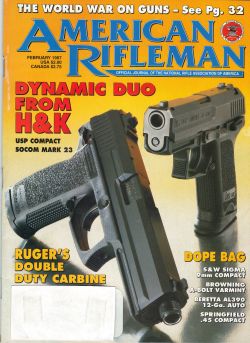 Vintage American Rifleman Magazine - February, 1997 - Very Good Condition