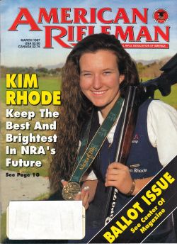 Vintage American Rifleman Magazine - March, 1997 - Very Good Condition