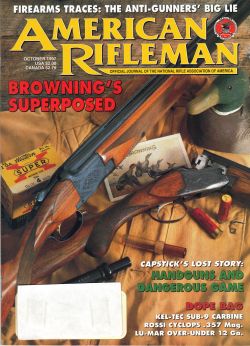 Vintage American Rifleman Magazine - October, 1997 - Like New Condition