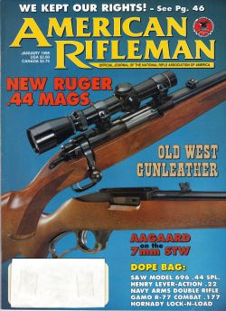 Vintage American Rifleman Magazine - January, 1998 - Like New Condition