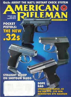 Vintage American Rifleman Magazine - August, 1998 - Like New Condition