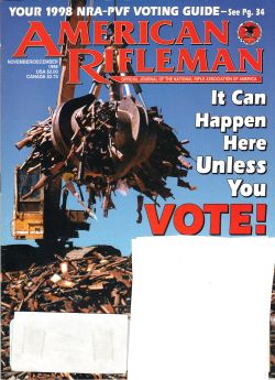 Vintage American Rifleman Magazine - November/December, 1998 - Like New Condition