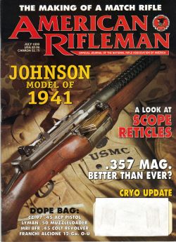 Vintage American Rifleman Magazine - July, 1999 - Like New Condition