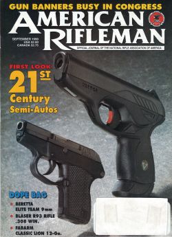 Vintage American Rifleman Magazine - September, 1999 - Like New Condition